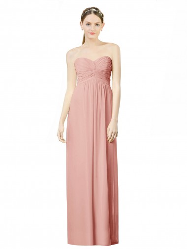 A-Linien Chiffon Lange Brautjungfernkleider Hersteller