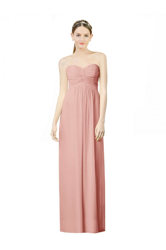 A-Linien Chiffon Lange Brautjungfernkleider Hersteller