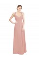 A-Linien Chiffon Lange Brautjungfernkleider Hersteller