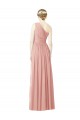 A-Linien Eine-Schulter Chiffon Lange Brautjungfernkleider Hersteller