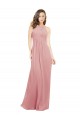 A-Linien Neckholder Chiffon Lange Brautjungfernkleider Hersteller
