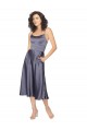 A-Linien Scoop Midi Seidiger Satin Kurze Brautjungfernkleider / Abiballkleider / Cocktailkleider / Heimkehr Kleider Hersteller