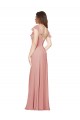 A-Linien V-Ausschnitt Chiffon Lange Brautjungfernkleider Hersteller