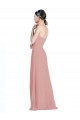 Altrosa A-Linien Chiffon Lange Brautjungfernkleider Hersteller