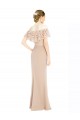 Champagner A-Linien Off-Schulter Chiffon Spitze Lange Brautjungfernkleider / Abiballkleider Hersteller