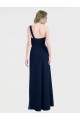 Dunkelmarine A-Linien Eine-Schulter Chiffon Lange Brautjungfernkleider Hersteller