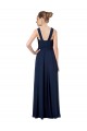 Dunkelmarine A-Linien Off-Schulter Chiffon Lange Brautjungfernkleider Hersteller