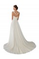 Elfenbein A-Linien Kapelle-schleppe Chiffon Spitze Brautkleider Hersteller