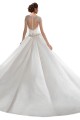 Elfenbein A-Linien Kapelle-schleppe Satin Brautkleider Hersteller