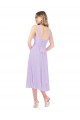 Lila A-Linien Midi Chiffon Kurze Brautjungfernkleider / Cocktailkleider / Heimkehr Kleider Hersteller