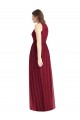 Lila A-Linien Neckholder Chiffon Lange Brautjungfernkleider Hersteller