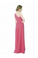 Minzgrün A-Linien Eine-Schulter Chiffon Lange Brautjungfernkleider Hersteller