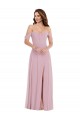 Primel A-Linien Chiffon Lange Brautjungfernkleider Hersteller
