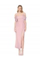 Primel Meerjungfrau Off-Schulter Knielang Chiffon Kurze Formale Brautjungfernkleider / Abendkleider / Abiballkleider Hersteller