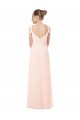 Rosa 42 A-Linien Off-Schulter Chiffon Lange Brautjungfernkleider Hersteller