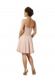 Rosa A-Linien Knielang Chiffon Spitze Kurze Brautjungfernkleider / Cocktailkleider Hersteller