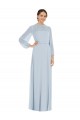 Seeglas A-Linien Trägerlos Chiffon Lange Formale Brautjungfernkleider / Abendkleider Hersteller