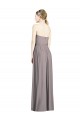 Staubige Rose A-Linien Chiffon Lange Brautjungfernkleider Hersteller