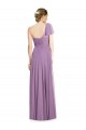 Staubiger Lavendel A-Linien Eine-Schulter Chiffon Lange Brautjungfernkleider Hersteller