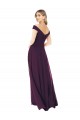 Traube A-Linien Off-Schulter Chiffon Lange Brautjungfernkleider Hersteller
