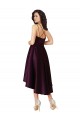 Traube A-Linien Scoop Neck Satin Kurze Brautjungfernkleider / Abiballkleider Hersteller