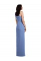 Windsor Blau A-Linien Juwel Ausschnitt Chiffon Lange Brautjungfernkleider Hersteller