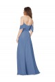 Windsor Blau A-Linien Off-Schulter Trägerlos Chiffon Lange Brautjungfernkleider Hersteller