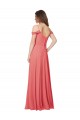 Wüstenrose A-Linien Off-Schulter Chiffon Lange Brautjungfernkleider Hersteller